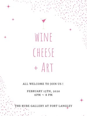 Wine, Cheese+Art event image